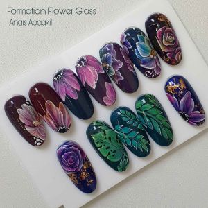 Nail Art Flower Glass