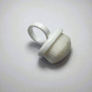 Brossette ovale blanche
