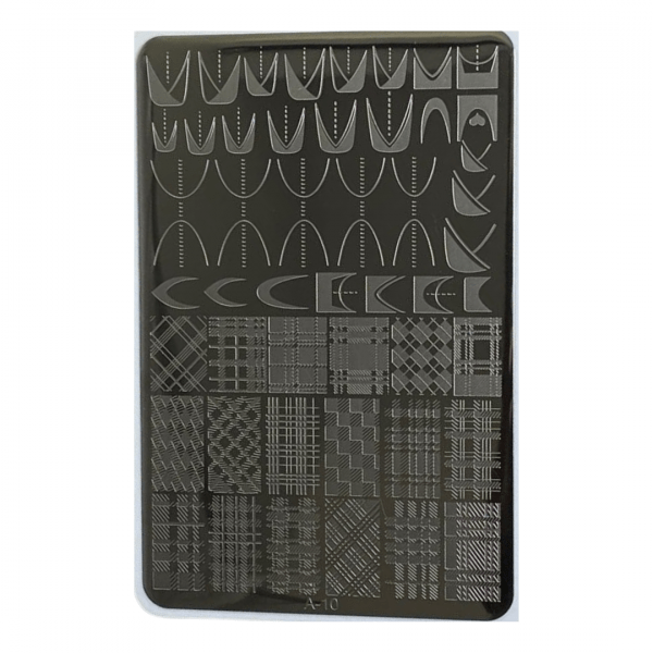 Stamping Plate - GM French Tartan A-10