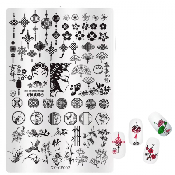 Stamping Plate - XY-CF002 Asian theme