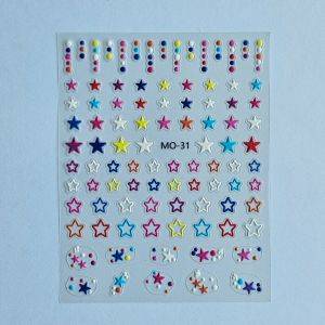 Stickers Nail Art - 3D Color Stars