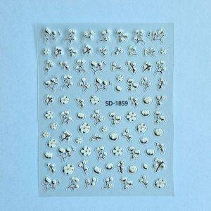 Stickers Nail Art - 3D Coton flowers