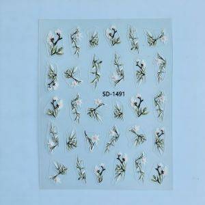 Stickers Nail Art - 3D Flowers (2)