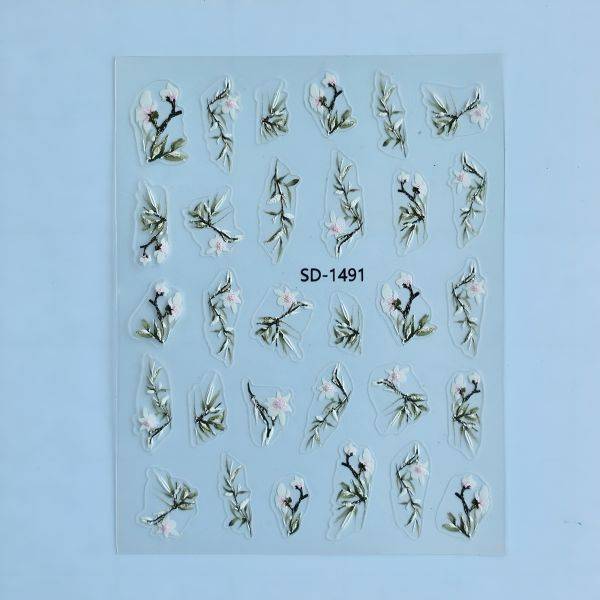 Stickers Nail Art - 3D Flowers (2)