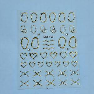 Stickers Nail Art - 3D Gold Aura