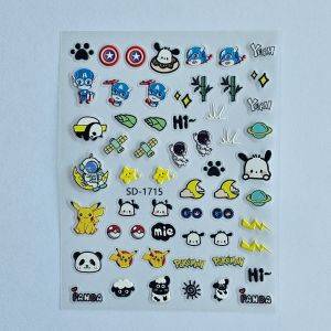 Stickers Nail Art - 3D Kawai