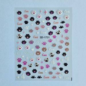 Stickers Nail Art - 3D Paws