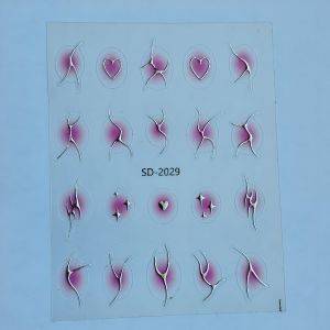 Stickers Nail Art - 3D Pink Tribal