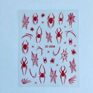Stickers Nail Art - 3D Red Spider