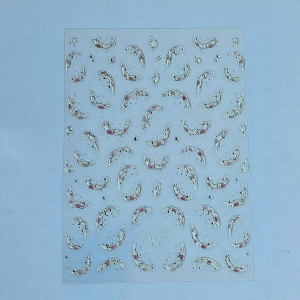 Stickers Nail Art - 3D Sakura Gold