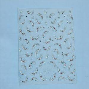 Stickers Nail Art - 3D Sakura Silver