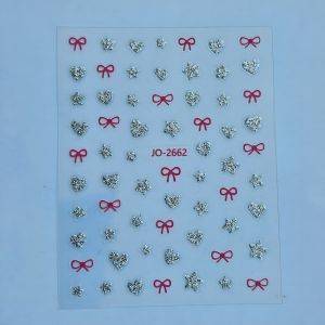 Stickers Nail Art - 3D Heart and Bow