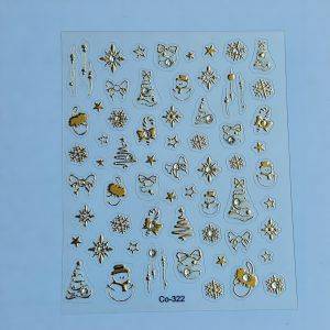 Stickers Nail Art - 3D Xmas
