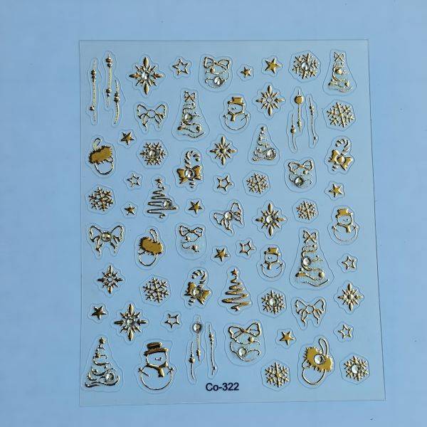 Stickers Nail Art - 3D Xmas