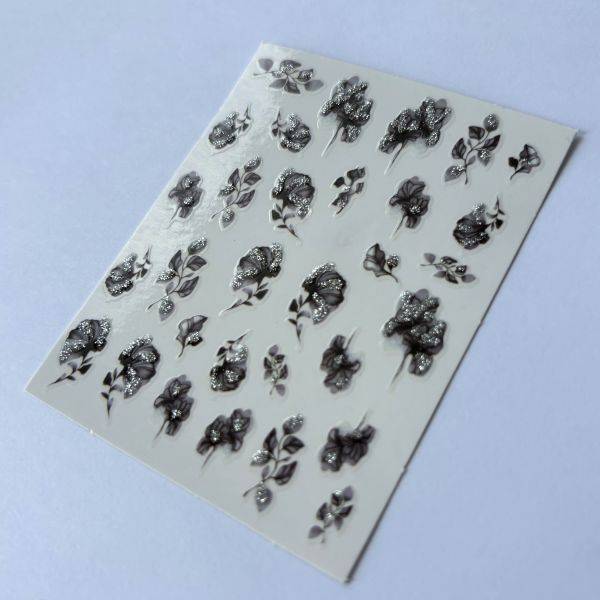Stickers Nail Art - Fleurs (8) – Image 2