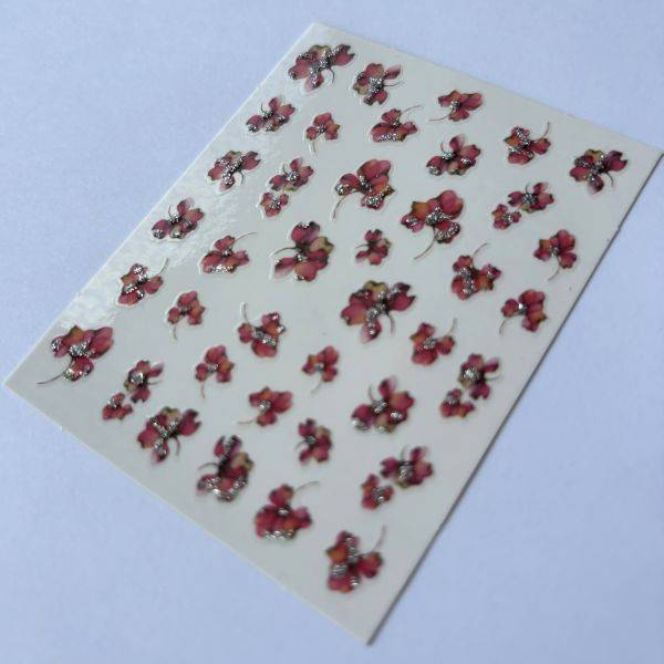 Stickers Nail Art - Fleurs (9) – Image 2