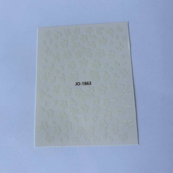 Stickers Nail Art - Fleurs blanches