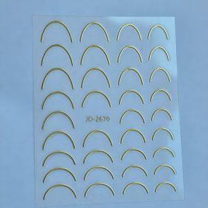 Stickers Nail Art - French Slim Gold