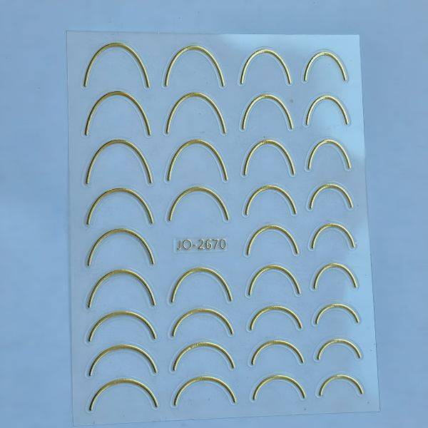 Stickers Nail Art - French Slim Gold