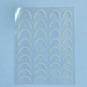 Stickers Nail Art - French Slim White
