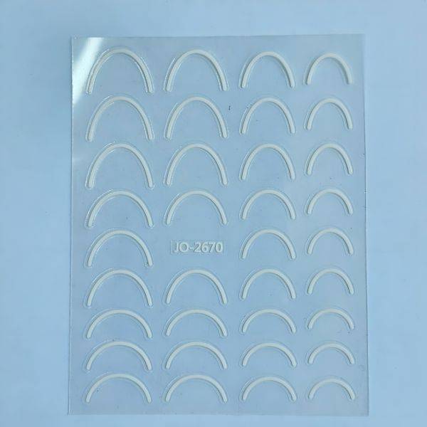 Stickers Nail Art - French Slim White