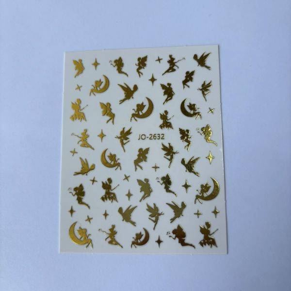 Stickers Nail Art - Gold Fairy