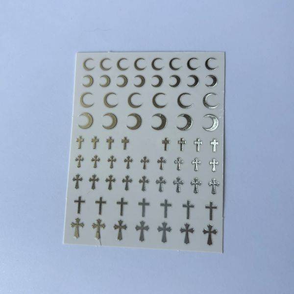 Stickers Nail Art - Lunes et Croix