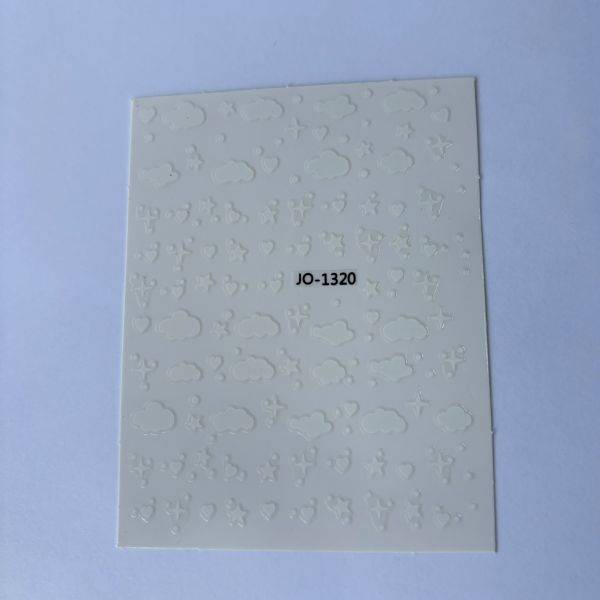 Stickers Nail Art - Nuage Blanc
