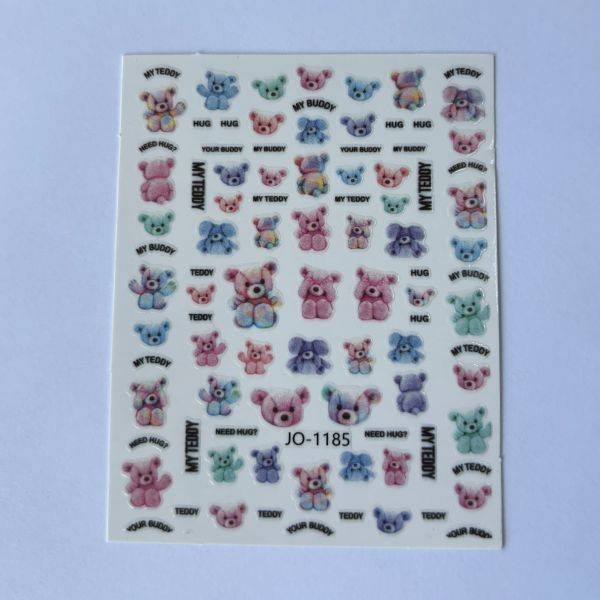 Stickers Nail Art - Ours Coloré
