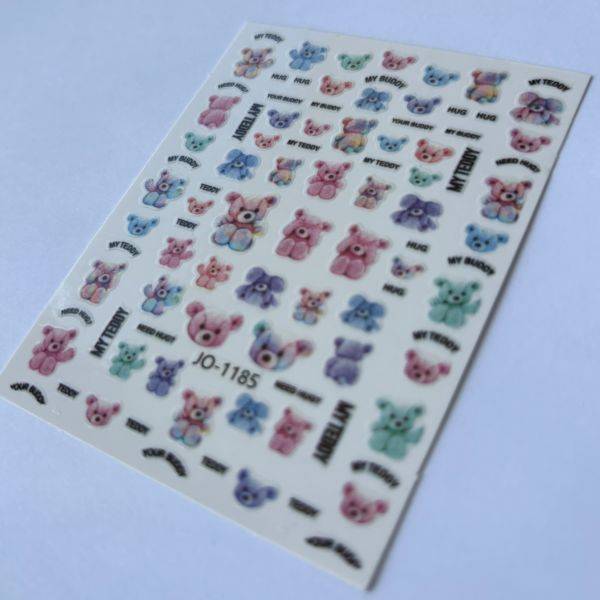 Stickers Nail Art - Ours Coloré – Image 2