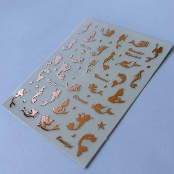 Stickers Nail Art - Rose Gold Mermaid – Image 2