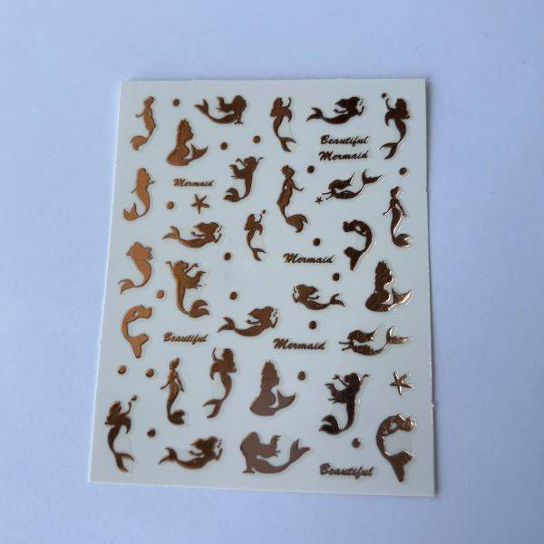 Stickers Nail Art - Rose Gold Mermaid