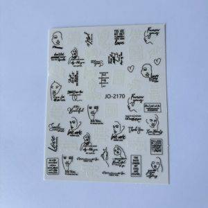 Stickers Nail Art - Écriture (3)