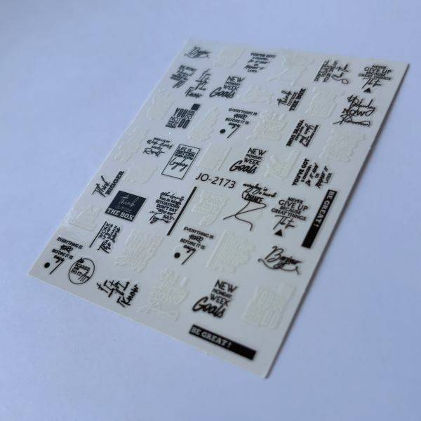 Stickers Nail Art - Écriture (4) – Image 2