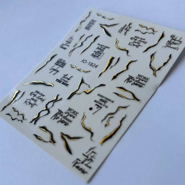 Stickers Nail Art - Écriture (5) – Image 2