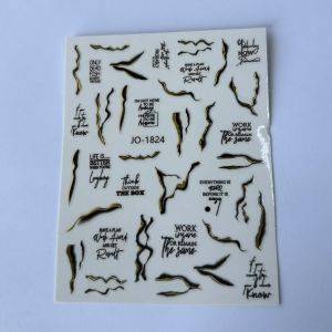 Stickers Nail Art - Écriture (5)