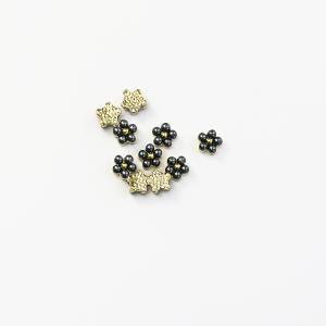 Strass Flower - Black