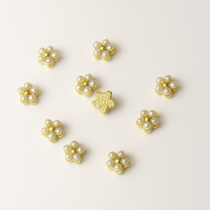 Strass Flower - Silver