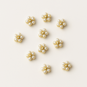 Strass Flower - White
