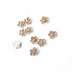 Strass Flower - Diamond Peach