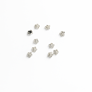 Strass Flower - Diamond Silver