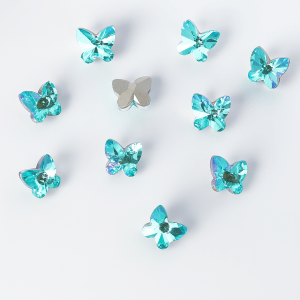 Strass papillon - Crystal Blue