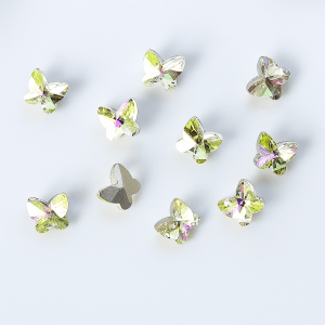 Strass papillon - Crystal Green Reflection