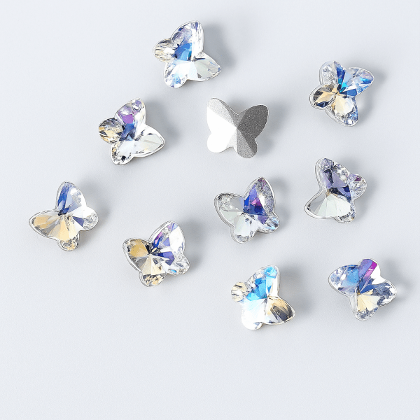 Strass papillon - Crystal Purple Reflection