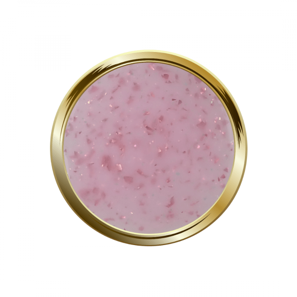 COD - Rubber Base Flakes Pink Flacon 15mL – Image 2
