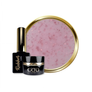 COD - Rubber Base Flakes Pink Flacon 15mL