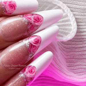 Nail Art Fleurs Gelées