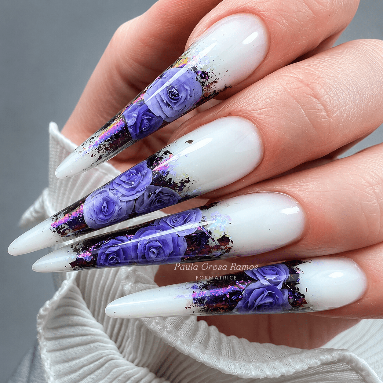 Nail Art Fleurs Gelées – Image 4