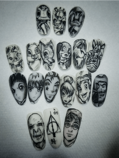 Nail Art Monochrome
